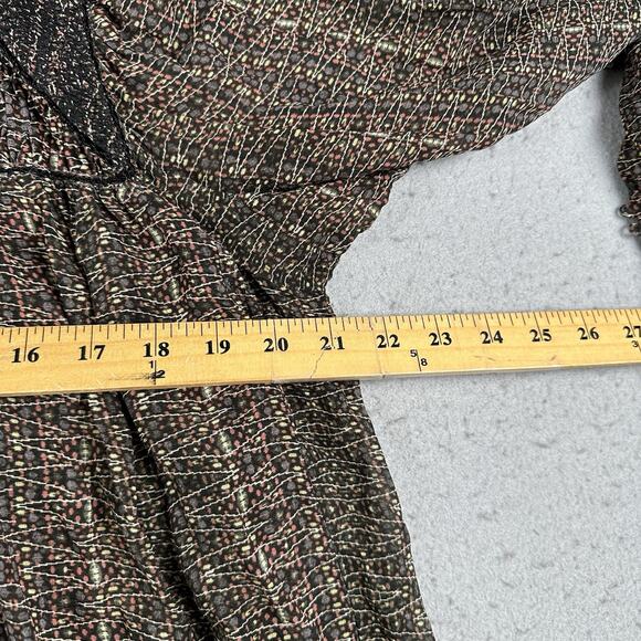 Isabel‎ Marant Blouse 42 Sheer Peasant Boho Wita Smocked Silk Top Prairie - Picture 13 of 16